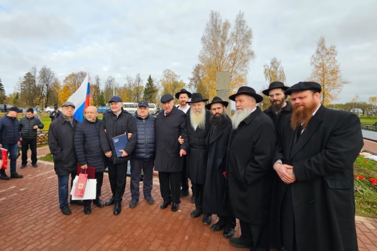 רוסיה: הונצחו שמות הקדושים הי"ד ברודניא באתר קבורתם