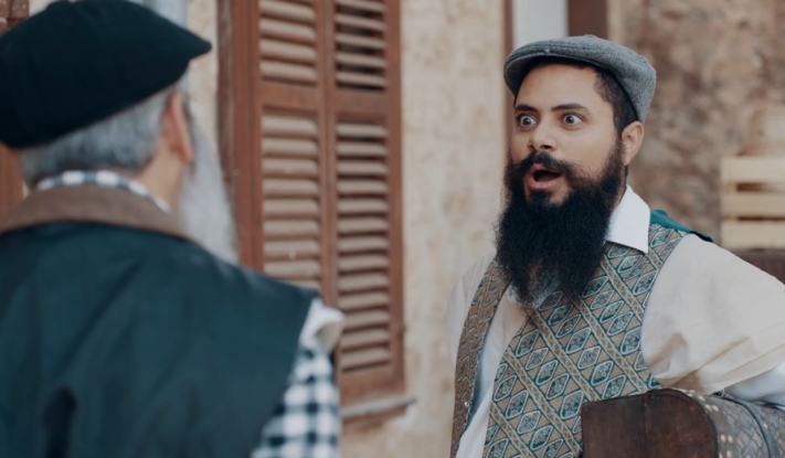 צפו: שליימלה ויחיאל בדרך מהעיירה ליום צבאות השם