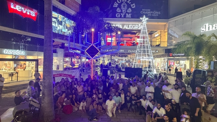 בפלאיה דל כרמן הדליקו את אור החנוכה