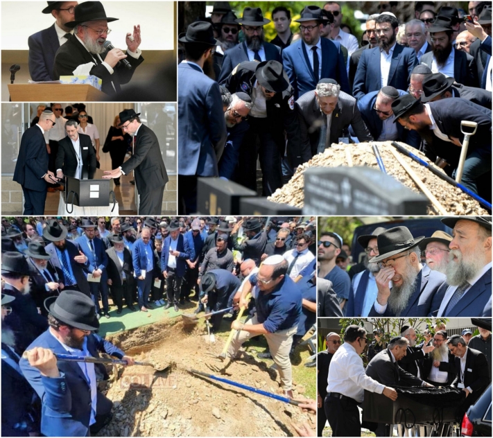 תיעוד קורע לב: הלווית השליח הרב אלי שלאנגר הי''ד