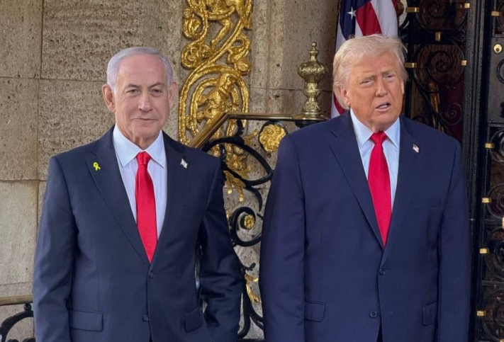 טראמפ במפגש עם נתניהו: ''חמאס חייב להתפרק מנשקו''