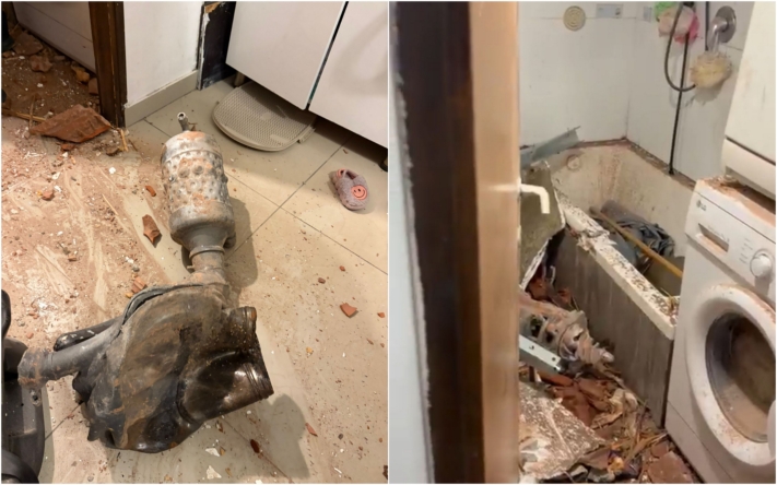 במטח האחרון: נפילה בבית של חסידי חב"ד, בנס ללא נפגעים