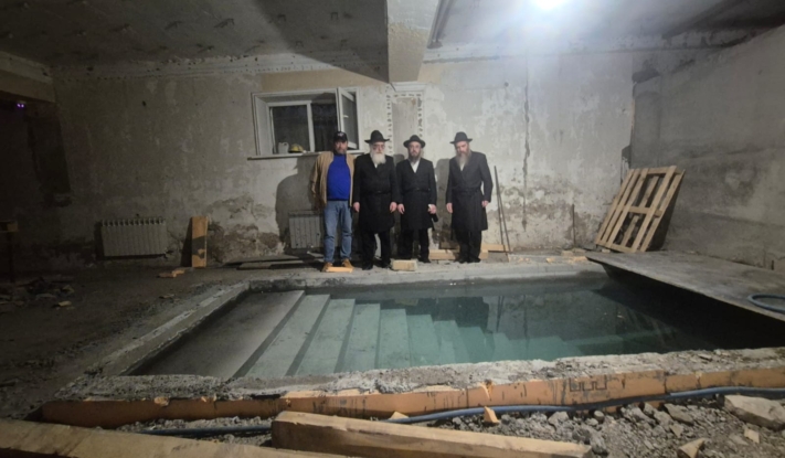 מרגש: מקוה חדש הולך ונבנה באלמא אטא