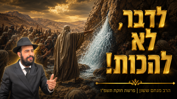 אל תכו את הסלע! • גאולת הפרשה עם הרב מנחם ששון