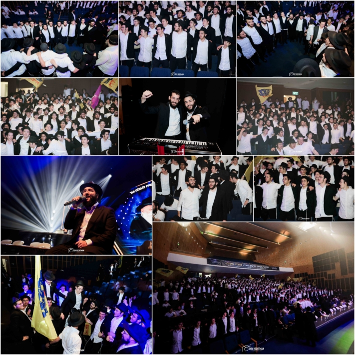 אלפי תמימים בסדר ניגונים וריקודי שמחה לכבוד חג הגאולה